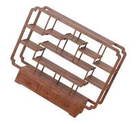 Adaptable Kids Playset Rack With Detachable Dividers For Innovative Enjoyable Tasks Sturdy Dollhouses Scenery Props