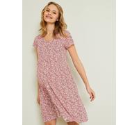 Adaptable Loose-Fitting Dress, Maternity & Nursing Special light brown/print