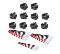 Adaptable Round Toggle Switch for 12 Volt DC Applications, Reliable 2 Pin SPST Design for Multiple Uses (A-5pcs)