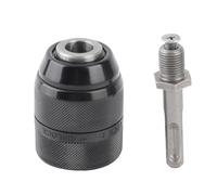 Adaptador de portabrocas SDS sin Llave 2 13 mm de capacidad Convertidor de portabrocas de Metal para Martillo eléctrico Portabrocas sin Llave de Acero al cromo vanadio de alta
