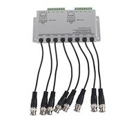 Adaptador transceptor de cable BNC macho a UTP de 8 canales CCTV Balun de video pasivo para de cámara Balun de video HD Convierte señales para transmisión de par trenzado sin