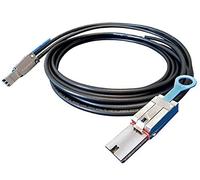 Adaptec 2280300-R ACK-E-HDmSAS-mSAS-2M External Mini Serial Attached SCSI HD x 4 (SFF-8644) to Mini Serial Attached SCSI x 4 (SFF-8088) Cable - 2M
