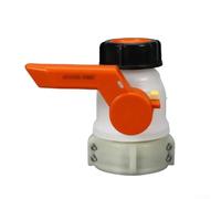 Adapter Ball Valve for IBC Tote Tank, Heavy Duty Plastic and Aluminium Stop Valve Replacement, Leakproof and Resistant(DN50 aluminum hoop)