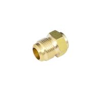 Adapter Brass 45 Degree SAE-Standard 1/4" 3/8" 1/2" 3/4" Flare Turn to End Feed Tube Coupling Brass Pipe Fitting Adapeter Water Gas Air Fuel(19.05mm 3l4 Inch SAE,with NUT_1 PC)