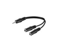 Adapter Cable Splitter Audio Stereo Jack 3.5 1 Male 2 Female 20 cm
