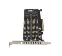 Adapter Card Advanced Dual M.2 NVMe SSD to PCIE X8 M Key Converter for Fast Data Transmission in Design and Video Editing (ph45)