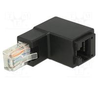 Adapter; Cat 6; RJ45 Female, RJ45 Angle Plug Top 86424