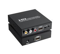 Adapter Converter Fits for HDMI to RCA & AV 3RCA CVBS Composite Video Audio, Support PAL/NTSC, Compatible with PC, Laptop, Xbox, TV, Camera, Monitor