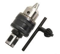 Adapter for 3/4in Weldon or Shank to B16 Taper Drill Chuck with 1/2-20UNF Thread for Reliable Tool Holding (B)
