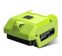 Adapter for 40V Battery with Fast Charging Ports and Integrated LED Work Light