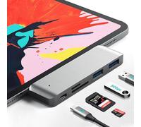 Adapter for iPad USB C Hub, 5-in-1 USB C Docking Station with 2*5Gbps USB 3.0, 18W PD Charging, SD/Micro SD Card Reader for iPad Pro M4 M2 M1 13 12.9 11 inch iPad Air 5 4 USB C Dock Multiport Adapter