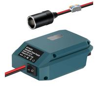 Adapter for Makita 18 V to 12 V Step Down Converter, DIY Charger Converter | Power Station with Cigarette Lighter Adjustable Power Supply Output 5V-13V 10A for Power Wheels Battery, RC Car, Robotics