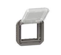 adapter - for mosaic function - transparent shutter - composable - anthracite - legrand plexo 069880l