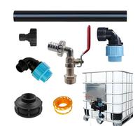 Adapter for Tote Water Hose | Tote Hose Adapter - Quick Hose Connection, Hose Extension, Non-Drip Valve Garden and Warehouse with Brida Connection
