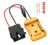 Adapter Harness Connector for 18V 20V Battery with Fuse Compatible with DCB Series Lithium-Ion Batteries for Children's Ride-On Toy Cars(Black)