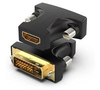 Adapter - HDMI female to DVI male adapter in black, with HD video transmission, durable materials and compact design.*