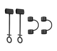 Adapter Holder for Cable - Anti-lost Silicone Case of 4 Pieces | Universal Charging Adapter Case with Lanyard | Protective Case for Converters, Lightnin
