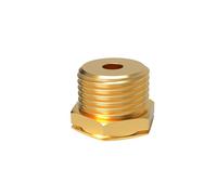 Adapter M10x1 female thread to 1/2 inch male thread.