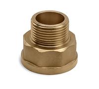 Adapter Nipple 3/4" Male x 1 “ Female Pipe Fitting NPT - Brass Adapter 3/4 inch x 1inch Female Pack of 1