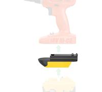 Adapter Only for Black & Decker Firestorm 18V Ni-CD Tools (Not for 18V or 20V Li-ion Tools) - Compatible with DeWalt 20V MAX Li-Ion Batteries for Powering, No Charging Function, 1 Adapter Only