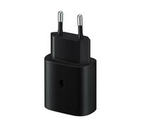 (Adapter Only) Samsung EU 2 Pin 2 Amp 25 Watt Super Fast Mains Charger USB-C Data Cable Black