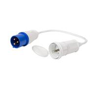 Adapter Plug from 16A Plug CEE to Schuko Socket 16A / 230 V