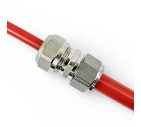 Adapter Reducer for Water Underfloor Heating Evoh Pipe and Multilayer Pert-Al Pert and Pex Pipe, Reducing Coupling Plastic to Copper Pipe (16mm Evoh x 20mm Evoh)