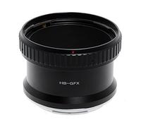 Adapter ring to mount Hasselblad V lenses on Fuji GFX bodies.