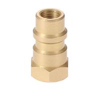Adapter Switch R12 R22 R502 to R134A Fast Quick Conversion, 1/4 SAE and 8v1 Thread (Yellow)