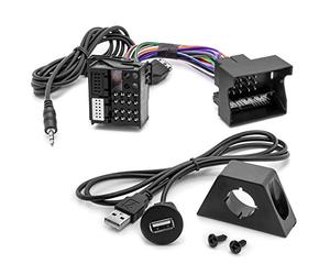 Adapter-Universe® 5050 Adapter USB AUX In 3.5 mm Jack Cable MMT Pawl Radio Installation Kit