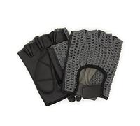 Adapter Universe Driver's Gloves Retro Vintage Leather Fingerless Driving Gloves Bicycle Grey