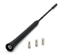 Adapter-Universe Short Rod Rooftop Antenna + Car-aerial-adapter 16V 23cm Vehicle Fiberglas Universal Black