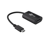 Goobay 38530 USB-C DP Adapter, 4k, 60 Hz, Black