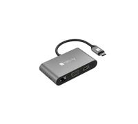 Adapter USB-C Multiport HDMI/Vga/RJ45/USB-C Pd/USB-A/Microsd IADAP USB31-DOCK3