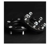 Adapter Wheels Spacer 2Pieces 15/20/25/30/mm PCD 5x100 CB 54.1mm Wheel Spacer Adapter 5 Lug Aluminum Wheel Spacer Suit For TOYOTA For Crown For GT2000 For Prius(25MM Black Spacers)