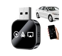 Adapter Wireless for Car - 1.18x1.18in Plug Play Converter, Phone Screen Mirror Adapter, Aluminum Alloy Dongle | Daily Commuting Long Distance Travel City Driving Music Streaming Calling Parking Assis
