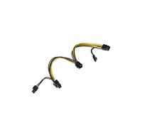Adapter with PCI-E cable 6pin (m)/ 2x PCI-E 6+2pin (f) AK-CA-55