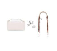 Adapters and Shoulder Straps Compatible with Hermes Trousee Bags, Bag Transformation and Upgrade Accessories(White)