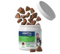 Adaptil Chew Calming Dog Treats | 30 Fast Acting Dog Calming Treats That Help Reduce Stress And Anxiety For Dogs | Tasty Chews Help In Challenging Situations Like Fireworks Thunderstorms And Travel