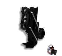 Adaptive Bike Cup Holder, Motorcycle Drinks Holder with Automatic Clamping, 360 Degree Adjustable Mount for E-Bike & Mobility Scooter Accessories, Handlebar & Crash Bar Mount Cup Cage(Black)