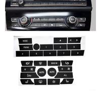 Adaptive Button Decal Stickers for BMW 5 Series A/C and Radio Control Mechanisms (RADIO Stickers)