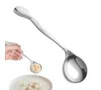 Adaptive Care Spoon - Stainless Steel Spoon 7.5" x 1.75", Comfortable Handle, User-friendly with Stands for Independent Eating | Using Cutlery for People with Disabilities