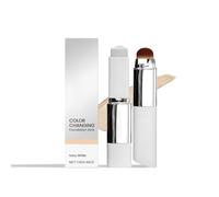 Adaptive Foundation Stick, Buildable Coverage with Collagen Complex, Natural Coverage Concealer, Long-lasting Waterproof Makeup, Includes Detachable Brush (Ivory)