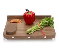 Adaptive One Handed Cutting Board with Peeler,Bread Stops & Steel Spikes - Handicap Kitchen Tools - Perfect for Amputees,Stroke Victims,Elderly - Handicapped Kitchen Board