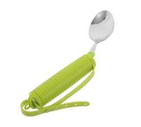 Adaptive Spoon for Elderly Feeding Stainless Steel Silicone Handle