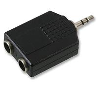 Adaptor, 2X 6.35MM S to 3.5MM P, Inter-Series adapters Connectors Qty X 1