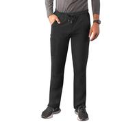 Adar Addition Scrubs for Men - Slim Leg Cargo Drawstring Scrub Pants - A6106 - Black - M