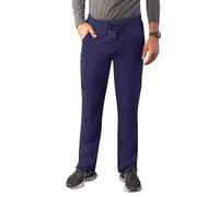 Adar Addition Scrubs for Men - Slim Leg Cargo Drawstring Scrub Pants - A6106 - Navy - S