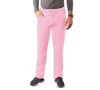 Adar Addition Scrubs for Men - Slim Leg Cargo Drawstring Scrub Pants - A6106 - Soft Pink - 2X