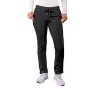 Adar Addition Scrubs for Women - Skinny Leg Cargo Drawstring Scrub Pants - A6104 - Black - 2X